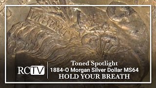 Toned Spotlight 1884O Morgan Silver Dollar MS64 “Hold Your Breath” [upl. by Sirraj394]