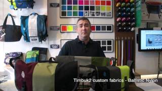 Timbuk2 Custom Fabrics  Ballistic Fabrics [upl. by Sualokcin442]