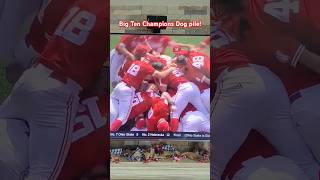 Dog pile Nebraska wins the Big Ten Championship baseball [upl. by Aleta]