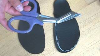 How To Make Invisible Shoes Running Sandal Huaraches [upl. by Fabron]