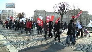 Rythmes scolaires mobilisation à Strasbourg [upl. by Aromas806]