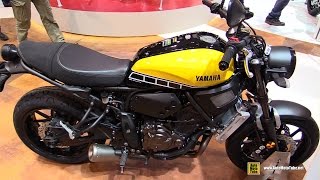 2016 Yamaha XSR700 ABS 60th Anniversary  Walkaround  Debut at 2015 EICMA Milan [upl. by Arbed]