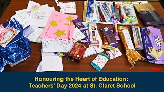 Honouring the Heart of Education Teachers Day 2024 at St Claret School [upl. by Ibrek579]