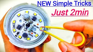 how to repair led bulb with simple process 💡 💡 💡 🔥 🔥 🔥 [upl. by Myca748]