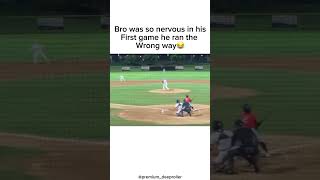 He was moving though😂💀 mlb baseball sports funny fail running run boy nervous anxiety [upl. by Eiramesor]