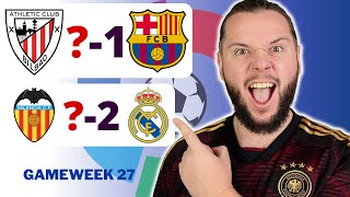 Laliga Gameweek 27 Predictions amp Betting Tips  Athletic Club vs Barcelona [upl. by Ikir]