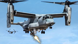 US Testing Powerful Gatling Gun Secretly Hidden Under MV22 Osprey [upl. by Cade878]