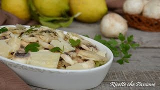 Carpaccio di funghi champignon con grana  Ricette che Passione [upl. by Biamonte]