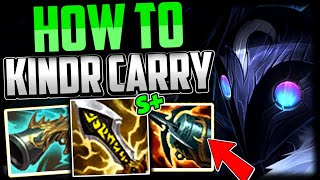 HOW TO SOLO CARRY GAMES WITH KINDRED JUNGLE FOR BEGINNERS IN S14  Gameplay Guide League of Legends [upl. by Sara]