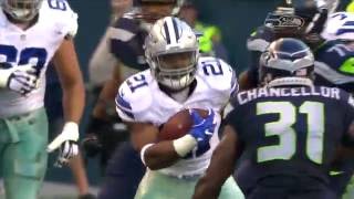 Ezekiel Elliott Takes on Kam Chancellor  Cowboys vs Seahawks Preseason  NFL [upl. by Attela]