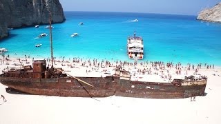 Shipwreck Zakynthos Cavo Grosso Cruises Navagio Beach [upl. by Egan]