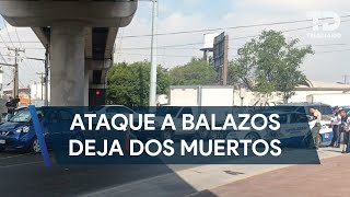 Ataque a balazos deja dos muertos en la avenida Nogalar en San Nicolás [upl. by Peppie]