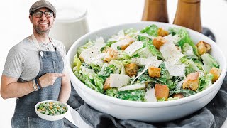 Classic Homemade Caesar Salad Recipe [upl. by Kirred]