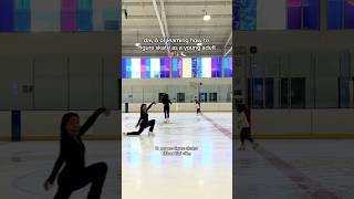 day 6 of learning how to figure skate at 25 years old ft my pro figure skater friend nai skating [upl. by Silas996]