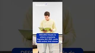 Citește mai mult pe Edupeduro BAC Shorts Competente Subiecte Oral Romana Bac2025 Model [upl. by Riaj]