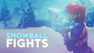 SNOWBALL FIGHTS Fortnite Battle Royale [upl. by Nylodam732]