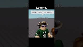 A Legend In Roblox [upl. by Ahseile]