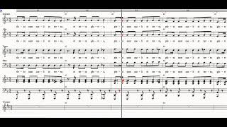 Sanctus  Jenkins  SATB Practice  All [upl. by Enelehcim]