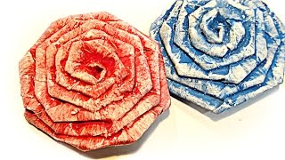 Cómo hacer flores de papel How to make paper flowers [upl. by Amor]