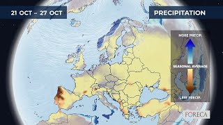 Monthly precipitation forecast for Europe 19102024 [upl. by Mauceri]