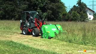 Weidemann Hoflader mit Peruzzo Grassammelmäher [upl. by Haisej]