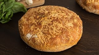 NoKnead Cheese Bread Recipe [upl. by Bibeau]