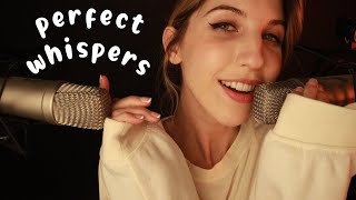 Perfect Breathy But Crispy Whispers ASMR [upl. by Gassman]