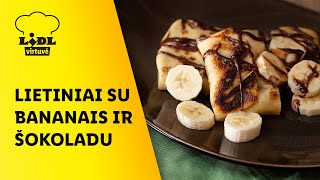 Lietiniai su bananais ir šokoladu [upl. by Rora]