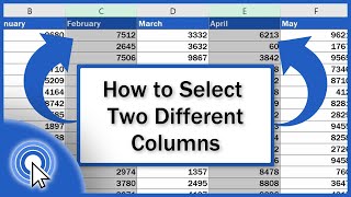 How to Select Two Different Columns in Excel at the Same Time [upl. by Nairot]