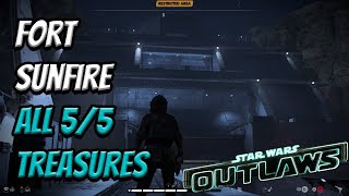 Fort Sunfire Treasure Locations  All 55 Treasures  Star Wars Outlaws [upl. by Atinnor]