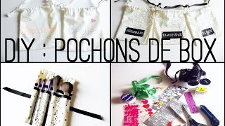 ♡ DIY  3 idées pour customiser des pochons rangement à pinceaux amp accessoires [upl. by Bethesda]