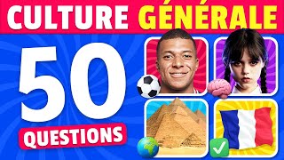 50 Questions de Culture Générale 🧠📚🤓 À quel point estu cultivé [upl. by Anaerda791]