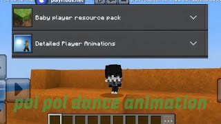 Download poi poi dance animation and baby mod in Minecraft pe 😍 [upl. by Erma]