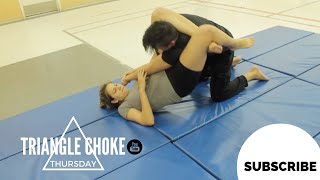 BJJ Girl Almost Triangle Chokes Boyfriend  Good grapple  VLOG [upl. by Lorre]