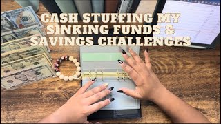 1430 CASH STUFFING INTO MY SINKING FUNDS  SAVINGS CHALLENGES  HOW I BUDGET cashstuffing budget [upl. by Llenram]