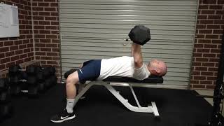 Flat Bench Press Dumbbell  Hypertrophy Exercise Library [upl. by Athey337]