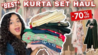 Ajio Kurta Sets Haul  Anarkali Haul  Ajio Haul [upl. by Graff769]