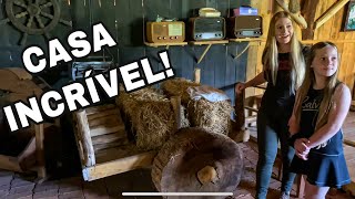 CASA RÚSTICA NA ROÇA  O MACACO FUGIU  COLHEITA DE BAMBU Vlog IMPERDÍVEL [upl. by Forta]