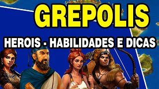 GREPOLIS GUIA BÁSICO  Heróis Habilidades e Dicas [upl. by Oicirbaf60]