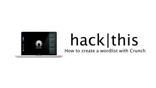 How to Create a Wordlist with Crunch in BackTrack 5 [upl. by Allecram706]