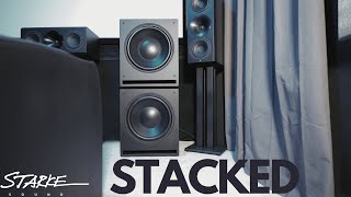 SUBWOOFER REVIEW Starke Sound SW15P STACKED [upl. by Nuahsak]