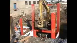 ICON EQUIPMENT Slide Rail Jobsite Video  Multiple Bay pit installation Queens NY [upl. by Sherborn445]