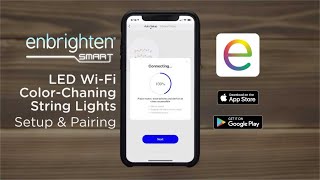 69281 Enbrighten Smart WiFi ColorChanging String Lights  Setup amp Pairing [upl. by Ennaeed]