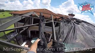 Roof Rescreen and Repair with Mr Screen Repair® [upl. by Atilek]