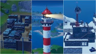 Dance at Compact Cars Lockies Lighthouse and a Weather Station Guide  Fortnite Chapter 2 [upl. by Mansfield903]