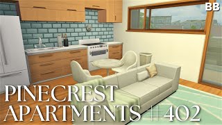 Pinecrest Apartments 402 Reno  Sims 4 Speed Build [upl. by Essirahc]