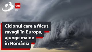 Ciclonul care a făcut ravagii în Europa ajunge mâine în România  Şefa ANM anunţă zonele vizate [upl. by Ivie921]