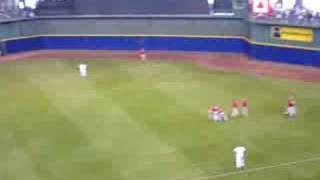 Brewer Fans Run onto Field on 4508 [upl. by Merrick979]