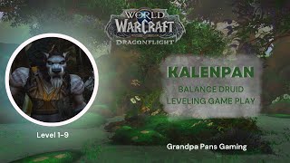 Solo Game Play World of Warcraft  Worgen Druid 1  9 [upl. by Murdoch875]