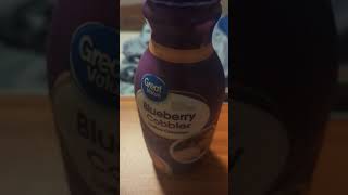 Great Value Blueberry Cobbler Coffee Creamer Review [upl. by Atteynek]